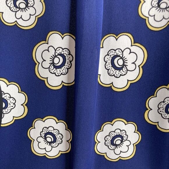 Express The Portofino Shirt Regular Fit Button-Up Blue Aqua Floral Print Size A - Picture 12 of 12